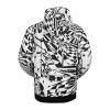 Volcom mens Hydro Hooded Fleece Riding Hoodie(Black White S4)