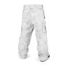 Volcom mens Nwrk Baggy Cargo Snowboard Ski Pant(White Camo)