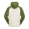 Volcom mens Polar Fleece Hooded 1/2 Zip Snowboard Ski Baselayer(Military S4)