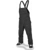 Volcom mens Roan Bib Overall Snowboard Pant(Black Black)