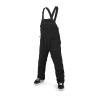 Volcom mens Roan Bib Overall Snowboard Pant(Black Grey)