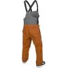 Volcom mens Roan Bib Overall Snowboard Pant(Caramel)