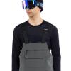 Volcom mens Roan Bib Overall Snowboard Pant(Grey Grey)