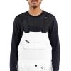 Volcom mens Roan Bib Overall Snowboard Pant(White)