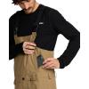 Volcom mens V.co Sparta Bib Overalls Snowboard Pant – 15k Waterproof 2-layer Fabric(Bronze)
