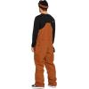 Volcom mens V.co Sparta Bib Overalls Snowboard Pant – 15k Waterproof 2-layer Fabric(Caramel)