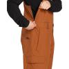 Volcom mens V.co Sparta Bib Overalls Snowboard Pant – 15k Waterproof 2-layer Fabric(Caramel)