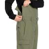 Volcom mens V.co Sparta Bib Overalls Snowboard Pant – 15k Waterproof 2-layer Fabric(Ivy)