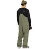 Volcom mens V.co Sparta Bib Overalls Snowboard Pant – 15k Waterproof 2-layer Fabric(Ivy)