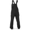 Volcom womens Creston Stretch Snowboard Ski Bib Overall Snowpant(Black S3)