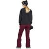 Volcom womens Genus Slim Fit Stretch Snowboard Ski Pant(Burgundy S5)