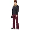 Volcom womens Genus Slim Fit Stretch Snowboard Ski Pant(Burgundy S5)