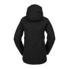 Volcom womens Shelter 3d Stretch Insulated Snowboard Ski Winter Hooded Jacket(Black S4)