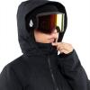 Volcom womens Shelter 3d Stretch Insulated Snowboard Ski Winter Hooded Jacket(Black S4)