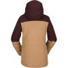 Volcom womens Shelter 3d Stretch Insulated Snowboard Ski Winter Hooded Jacket(Caramel S3)