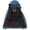 Volcom womens Shelter 3d Stretch Insulated Snowboard Ski Winter Hooded Jacket(Petrol Blue S3)