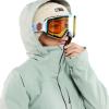 Volcom womens Shelter 3d Stretch Insulated Snowboard Ski Winter Hooded Jacket(Sage Frost S4)