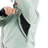 Volcom womens Shelter 3d Stretch Insulated Snowboard Ski Winter Hooded Jacket(Sage Frost S4)