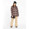 Volcom womens Swift Bib Overall Snowpant(Sand S5)