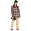 Volcom womens Swift Bib Overall Snowpant(Sand S5)