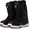 ThirtyTwo Lashed Double Boa Snowboard Boots – Snowboard Boots with Dual-Zone Lacing & Grippy Outsole(Black/White/Gum 2025)