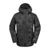 Volcom Men’s Brighton Pullover Anarok Hooded Snowboard Jacket(Black Camo)