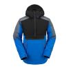 Volcom Men’s Brighton Pullover Anarok Hooded Snowboard Jacket(Electric Blue)