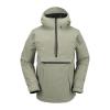 Volcom Men’s Brighton Pullover Anarok Hooded Snowboard Jacket(Light Military)