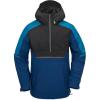 Volcom Men’s Brighton Pullover Anarok Hooded Snowboard Jacket(Navy)