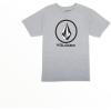 Volcom Mens Crisp Stone SST(Heather Grey)