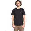 Volcom Men’s Deadly Stone Modern Fit Short Sleeve Tee(Black White Black)