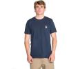 Volcom Men’s Deadly Stone Modern Fit Short Sleeve Tee(Navy White White)