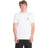 Volcom Men’s Deadly Stone Modern Fit Short Sleeve Tee(White Black White)