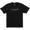Volcom Mens Euro Logo Short Sleeve Tee(Black Newro)