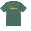 Volcom Mens Euro Logo Short Sleeve Tee(Fir Green)