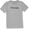 Volcom Mens Euro Logo Short Sleeve Tee(Heather Grey Ripper)
