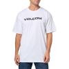 Volcom Mens Euro Logo Short Sleeve Tee(White)