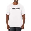 Volcom Mens Euro Logo Short Sleeve Tee(White Crisp)