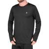 Volcom Mens V-Science Midweight Long Sleeve Thermal Base Layer Shirt – Quick Dry Thumbholes(Black)