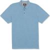 Volcom Men’s Wowzer Modern Fit Short Sleeve Polo Shirt(Blue Rinse)