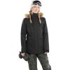 Volcom Women’s Fawn Insulated Snowboard Ski Winter Hooded Jacket(Black S4)