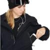 Volcom Women’s Shadow Insulated Snowboard Ski Winter Hooded Jacket(Black S3)