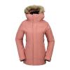 Volcom Women’s Shadow Insulated Snowboard Ski Winter Hooded Jacket(Earth Pink S4)