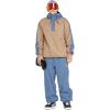 Volcom mens Arthur Longo 20k Pullover Anarok Hooded Snowboard Jacket(Chestnut Brown S5)