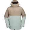 Volcom mens Brighton Hooded Snowboard Ski Winter Jacket(Agave)