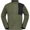 Volcom mens Gridlock 1/4 Zip Mock Neck Snowboard Base Layer Fleece Sweatshirt(Ivy S5)