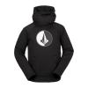 Volcom mens Hydro Hooded Fleece Riding Hoodie(Black S4)