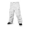 Volcom mens Nwrk Baggy Cargo Snowboard Ski Pant(White Camo)