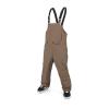 Volcom mens V.co Sparta Bib Overalls Snowboard Pant – 15k Waterproof 2-layer Fabric(Teak)