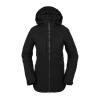 Volcom womens Shelter 3d Stretch Insulated Snowboard Ski Winter Hooded Jacket(Black S4)